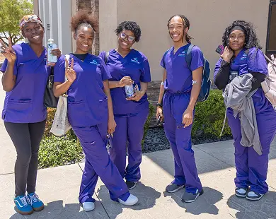Las Vegas Massage School students at Northwest Career College enjoying campus life
