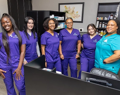 Pharmacy Technician course students in Las Vegas at Northwest Career College pharmacy training lab